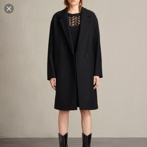 allsaints all saints ada lace coat new size s